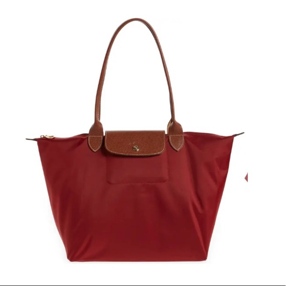 Longchamp Le Pliage large nylon ruby tote bag